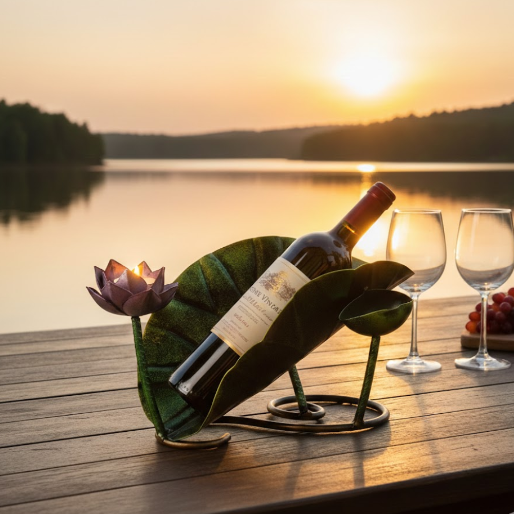 Wine Bottle Holder (Lotus)